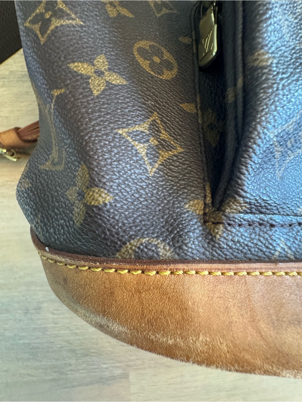 Vintage Louis Vuitton Monogram Montsouris GM Backpack-Auth. LV Drawstring- COA - Picture 13 of 16